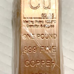 1 Fine Copper .999 1 lb Bar