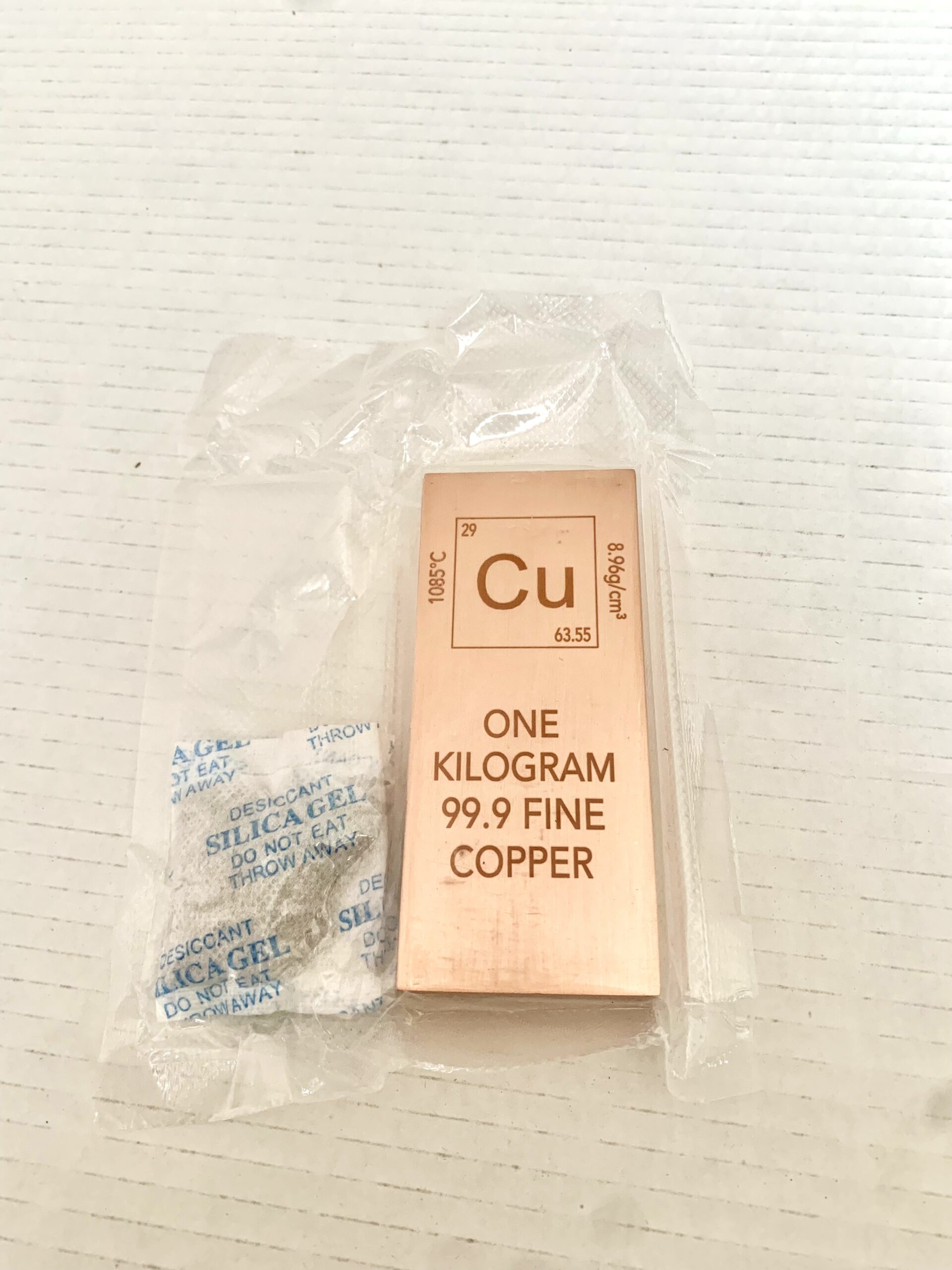 StaxONT 1kg Fine Copper Bar