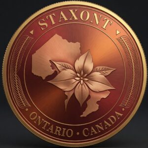 StaxONT 1 oz Copper Round – 2026 Ontario Edition